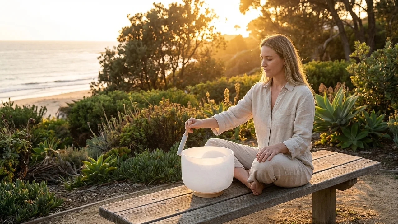 Matowa Misa Kryształowa z Kwarcu — Nuta G 10 Cali Czakra Gardła - 6