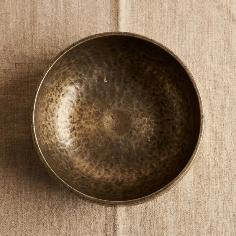 Vintage Jambati Singing Bowl — D Note Extra-Thick Wall Meditation - 2
