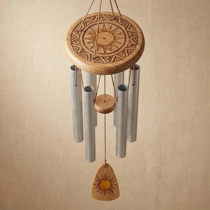 Recycled Aluminium Wind Chime — 5 Tubes Pentatonic Tuned - 2