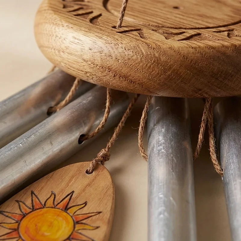 Recycled Aluminium Wind Chime — 5 Tubes Pentatonic Tuned - 3