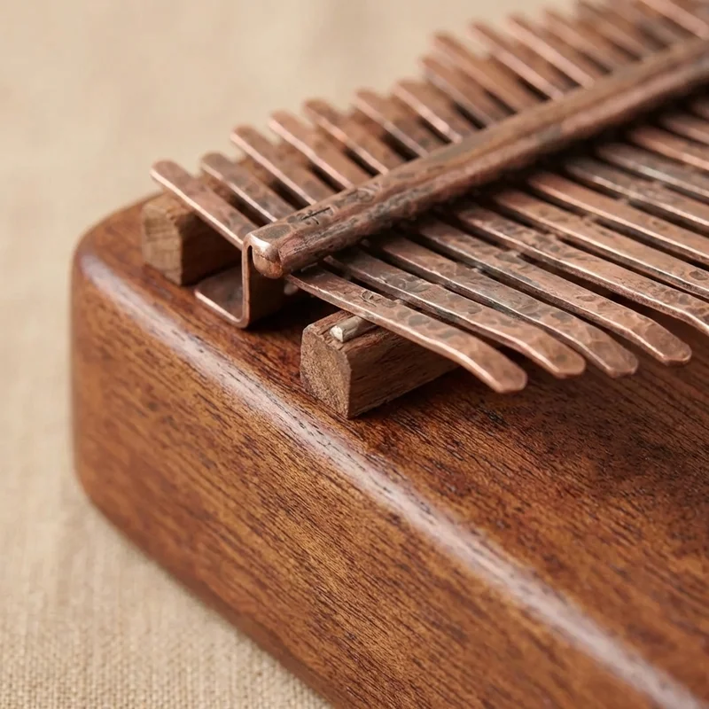 Recycled Copper Tine Kalimba — 17 Key Warm Resonance - 3
