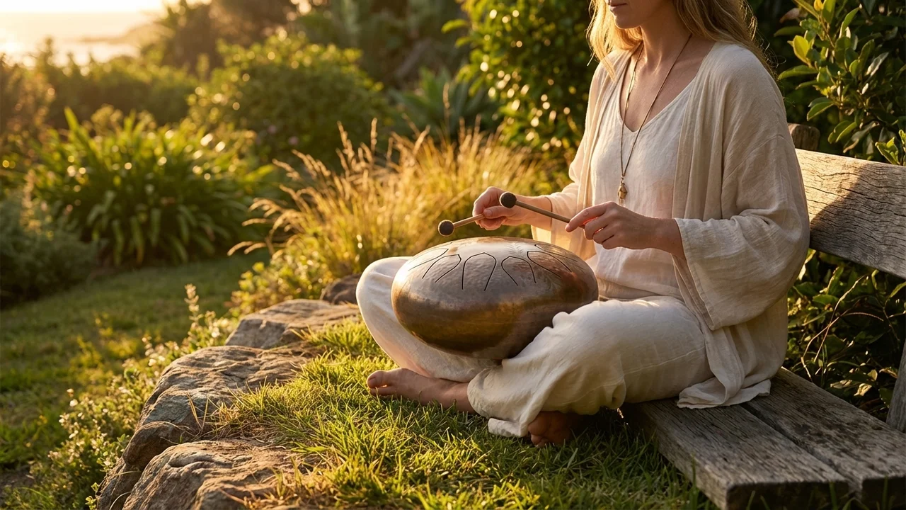 Recycled Steel Tongue Drum — 11 Notes C Major Eco-Forged - 6