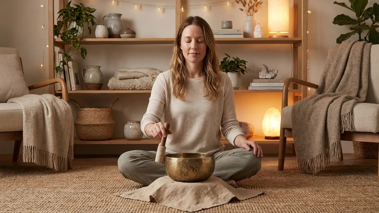 Ręcznie Grawerowana Misa Dźwiękowa Pełnia Księżyca — 7-Calowa Ton Lunarny - 5