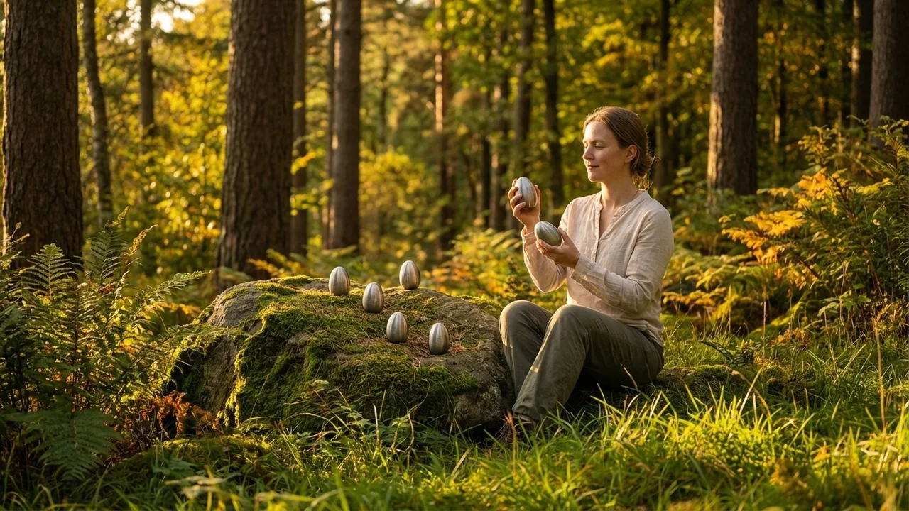 Recycled Steel Egg Shaker Set — Matte Finish Six-Pack - 6