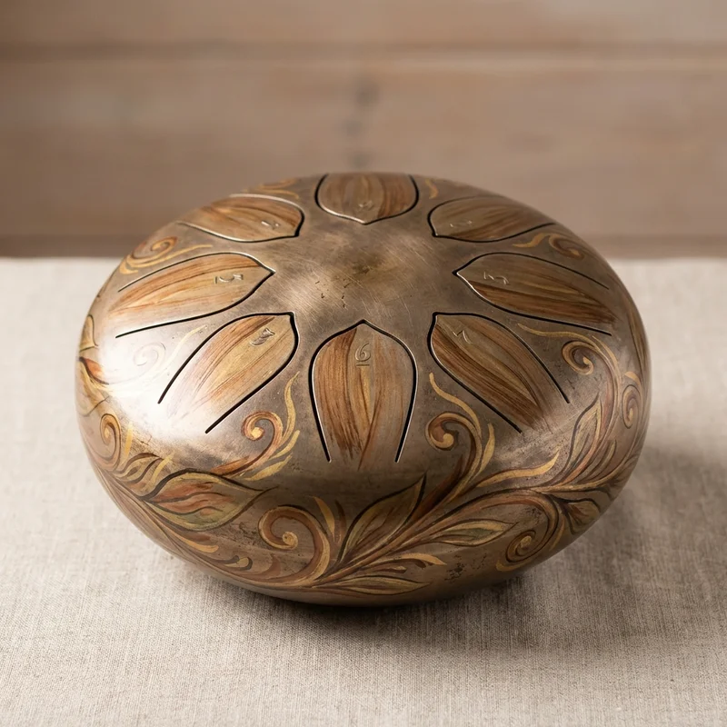 Stalowy Bęben Językowy — Zestaw Odkrywcy 8 Tonów D-dur z Pałkami i Torbą - 1