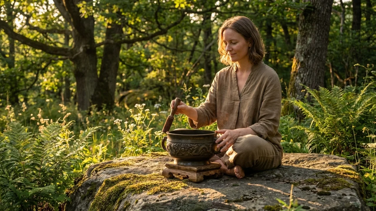 Antyczna Brązowa Misa Taoistyczna — Nuta G Motyw Smoka - 6