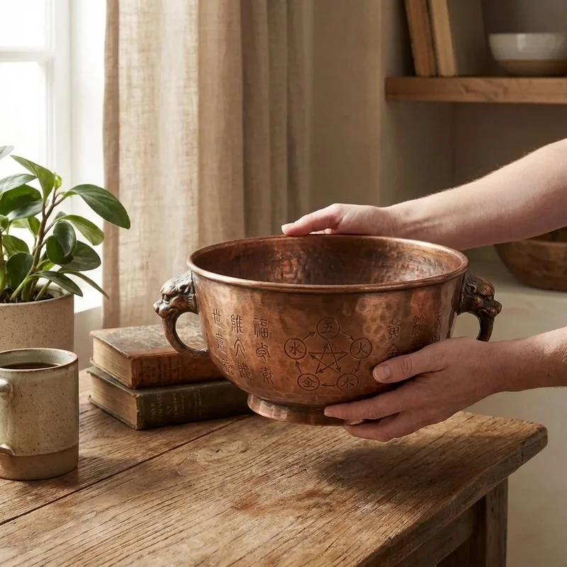 Miedziana Misa Taoistyczna — Nuta D Wzór Pięciu Żywiołów - 4