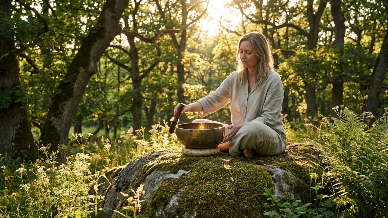 Seven-Metal Therapy Tibetan Singing Bowl — 9-Inch Healing Grade - 6