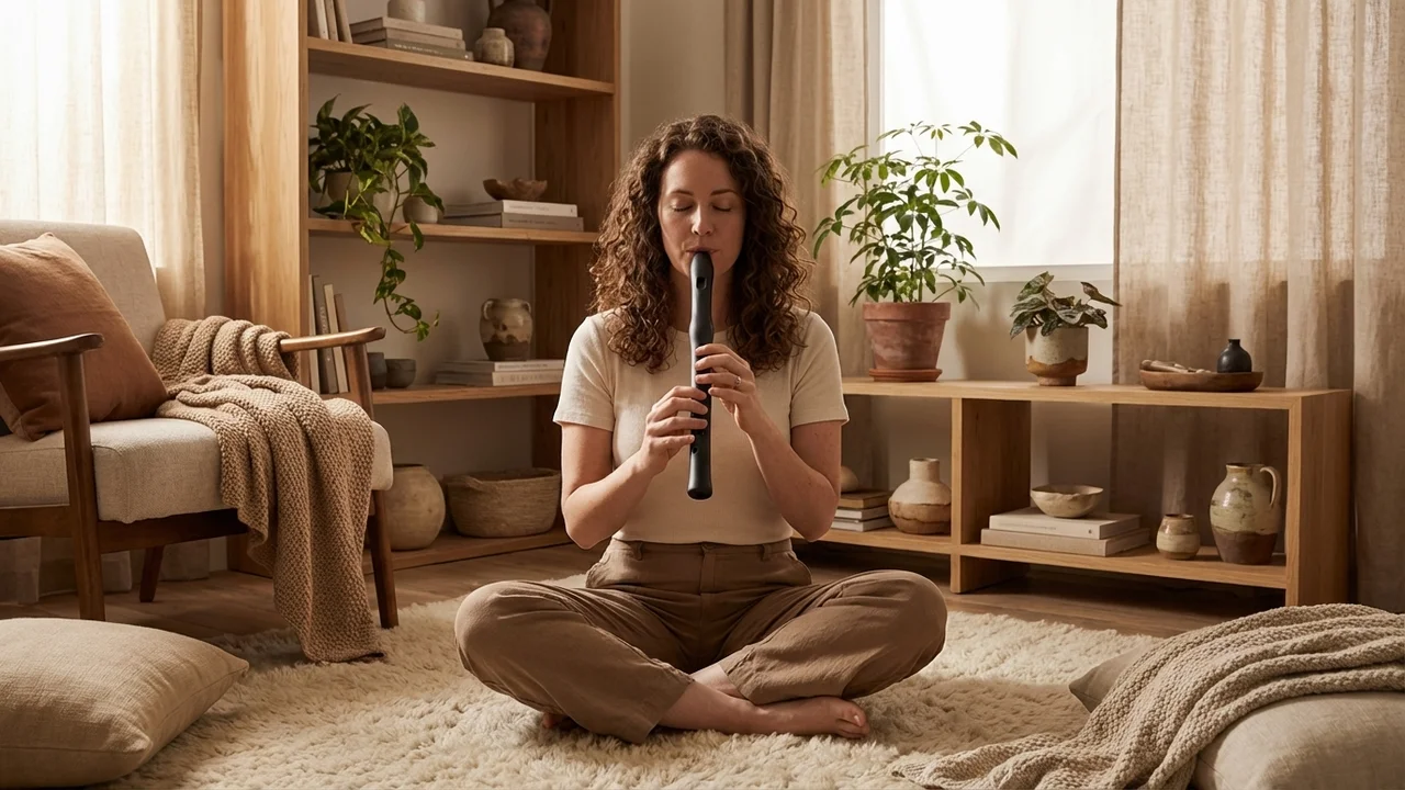 Czarny Ceramiczny Flet Naczyniowy — Sopran G Minimalistyczne Matowe Wykończenie - 5